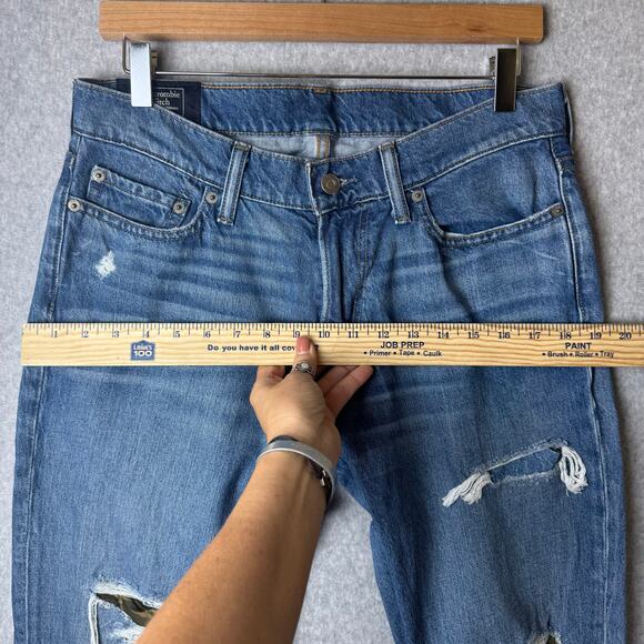 Abercrombie & Fitch Jeans Mens 30/32 Rustin Camo Distressed Athletic Slim Y2K - Picture 9 of 14